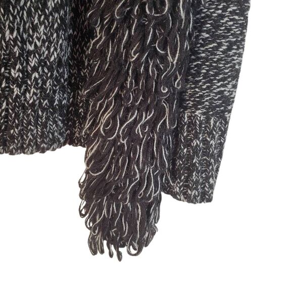 Cache Marled Sleeveless Loop Knit Cardigan Sweater Vest Marl Oreo Medium - Picture 9 of 10